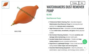 Pompe à air soufflante pour horlogers, outil de nettoyage pour la réparation de montres et les bijoux | Numéro d'article GS-2152 - Product Image 3