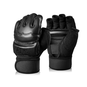 ถุงมือชกมวยหนังคุณภาพสูงระดับมืออาชีพ ขนาด 14oz 16oz สำหรับ MMA ซานด้า มวยไทย ฝึกซ้อม พร้อมสายรัดแบบยืดหยุ่น - Product Image 6