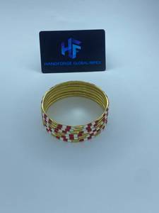 Handmade <b>Resin</b> Brass Bangles Gold Plated Ethnic Style Party Occasion Imitation Pearl Women's Fashion Jewelry - Product Image 6