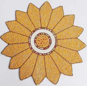 Mantel individual de moda con bordado artesanal de cuentas de vidrio para eventos festivos, decoración del hogar, estética, para mesa de café o comedor - Product Image 3