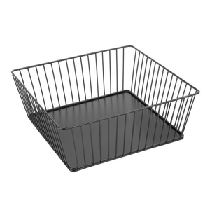 Fancy Design Round Shape Metal Iron Wire <b>Basket</b> Black Finished Eco-Friendly Multifunction for Tabletop Kitchen Fruits Vegetables - Product Image 2