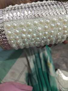 Bolso de Mano Tipo Clutch con Incrustaciones de MOP Premium, Cadena de Hombro Extraíble y Diseño Artesanal Elegante - Product Image 2