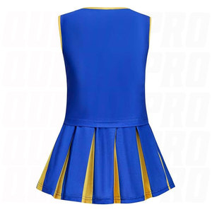 Disfraz de Animadora para Niñas, Traje de Animadora Infantil con Pompones, Disfraz de Halloween para Niños, Uniforme Escolar - Product Image 4