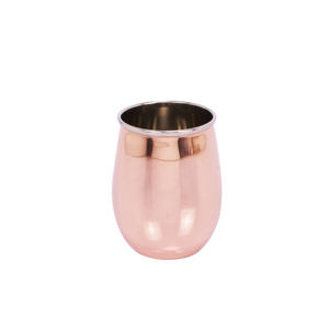 Verre à boire en cuivre pur vintage de luxe haut de gamme pour la maison, les restaurants, les hôtels, la vaisselle, les articles de bar, design élégant et classique - Product Image 3