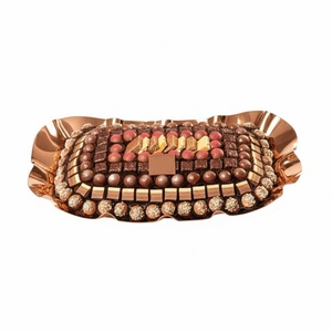 Plateau à chocolat moderne en or, élégant, pour occasions spéciales et cadeaux d'entreprise à prix raisonnable - Product Image 4