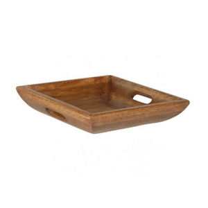 Plateau de service rectangulaire en bois de qualité supérieure, modèle 12, pour servir des aliments, des boissons, du café, du thé, du jus, des collations - Vaisselle élégante - Product Image 6