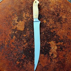 Custom Handmade 67-Layer Damascus Steel Fillet <b>Knife</b> <b>Bone</b> <b>Handle</b> 60 HRC Eco-Friendly Long Flexible Blade Professional Fish - Product Image 5