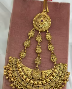 Pendientes Jhumar de latón chapados en oro de diseñador real tradicional para mujer, perfectos para matrimonio, fiesta y regalos - Product Image 2