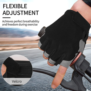 Half Finger Gym <b>Gloves</b> <b>Mesh</b> Material <b>Black</b> XL Breathable Unisex Fitness Training <b>Gloves</b> <b>Mesh</b> material <b>black</b> gym <b>gloves</b> - Product Image 3