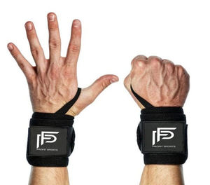 High Quality Gym Wrist Wraps with Adjustable Elastic Straps for Weightlifting and Fitness <b>Training</b> - Product Image 1