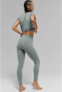 Conjunto de Yoga sin Costuras para Mujer, Cintura Alta, Efecto Levanta Glúteos, Pantalones Deportivos No Transparentes, Elásticos en 4 Direcciones, Ecológicos - Product Image 6