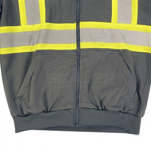 Hot Supplier SCALER SPORTSWEAR Industrial Safety Reflective Hoodies ANSI Class 3 <b>Waterproof</b> High Visibility Outdoor Training - Product Image 6