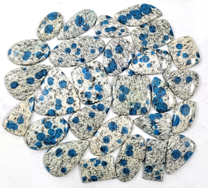 Jaspe K2 Natural Cabujón, Gema Suelta Pulida Ovalada y de Formas Mixtas para Joyería, Jaspe con Manchas Azules, Precio de Fábrica, Jaspe K2 - Product Image 1
