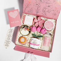 Coffrets cadeaux spa aux tons Morandi pour femmes, ensemble de bain relaxant, paniers cadeaux spa, ensemble de bain à domicile, coffret de soins personnels pour amies, adolescentes