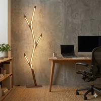 Lampe d'angle LED sur pied en métal moderne, très vendue, avec couleur personnalisable pour la décoration de chambre, bureau, hôtel