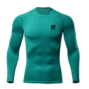 Breathable Moisture Wicking Gym Training Athletic <b>Compression</b> Wear Active Fit Long Sleeves <b>Compression</b> <b>Shirt</b> - Product Image 1