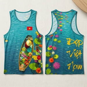 Custom Runner Tank Top OEM ODM Wholesale Quick Dry <b>Running</b> <b>Singlet</b> Manufacturer - Product Image 4