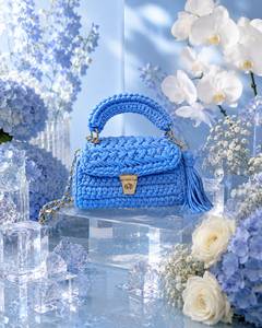 Top Quality Handmade <b>T</b> <b>Shirt</b> Yarn Purse with Durable Cotton Crochet Design for Casual Party and Travel Use for Sale - Product Image 6