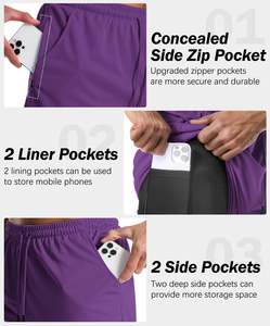 Pantalones Cortos Deportivos Personalizados para Hombre, Calidad de Fábrica, Secado Rápido, Transpirables, Cintura Media, Casuales, para Gimnasio, de Poliéster y Elastano, Cómodos - Product Image 6