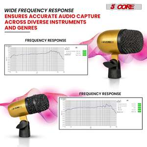 Kit de Micrófonos Profesionales de Condensador Cardioide XLR de 5 Núcleos para Conga, Snare y Tom - Product Image 2