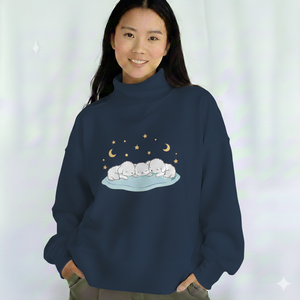 Women Mockneck Sweatshirt Long Sleeve OEM ODM Premium Fabric Modern Casual Winter Clothing - Product Image 1