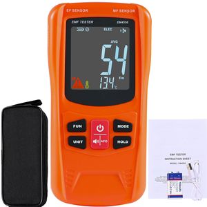 Medidor EMF Digital LCD 3 en 1 Recargable de Mano, 5Hz-6GHz, Detector de RF/MF/EF para Pruebas de Radiación de Campos Electromagnéticos - Product Image 4