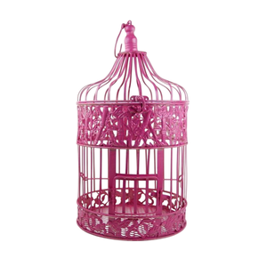 กรงนกทรงกลมลวดเหล็กดีไซน์สวย แขวนได้ ใช้ในบ้าน พร้อมฐานตกแต่ง - Product Image 3