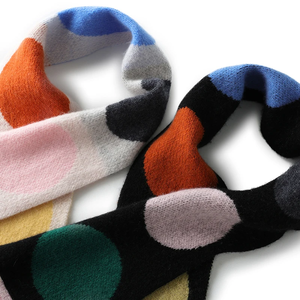 Écharpe longue classique et polyvalente en tricot écologique, collection Automne-Hiver 2026, haut de gamme, tendance, chauffe-cou chaud pour couples - Product Image 6
