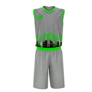 Uniforme de Baloncesto de Diseño Único y Alta Calidad, 100% Poliéster para Hombre, Secado Rápido, Absorbe la Humedad, Transpirable, Ropa Deportiva al por Mayor - Product Image 1