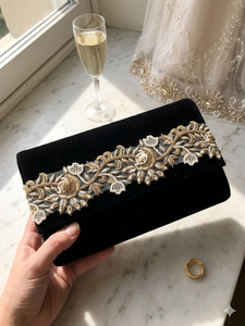 Encaje Floral Barroco 3D de Lujo, Elegante y Sexy, Bordado a Mano, con Lentejuelas Doradas y Microperlas, en Tul Transparente - Product Image 5