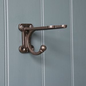 Vintage Style Brass <b>Wall</b> <b>Hooks</b> Rustic Finish Durable <b>Wall</b> Mounted Organizer For <b>Keys</b> Hats Coats Storage - Product Image 2
