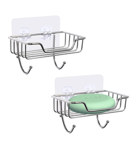 High Quality Stainless Steel <b>Soap</b> Holder Bathroom <b>Set</b> Wall mounted Hanging Design Wire Design <b>Soap</b> Holder - Product Image 1