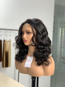 Cheveux vierges vietnamiens en gros, densité 130%, cheveux humains bouclés et rebondissants, perruques en dentelle transparente - Product Image 4