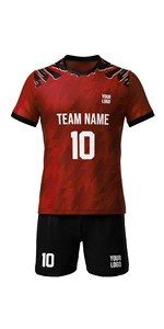 Conjunto de Uniforme de Fútbol Personalizado por Sublimación, Económico, de Alta Calidad, Unisex, para Jóvenes, Camisetas de Fútbol Retro para Niños - Product Image 3