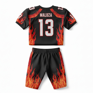 Uniformes de football américain personnalisés imprimés par sublimation, maillots respirants pour compétitions d'équipe, kits de football - Product Image 3