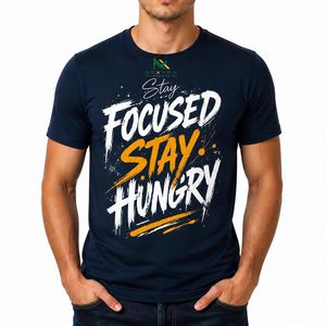 Individuelles Herren-T-Shirt mit Motivationszitat, Sommerliches Casual Hip-Hop Streetwear-Shirt, Atmungsaktives Baumwoll-Grafik-Oberteil - Product Image 4
