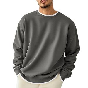 Sweat-shirt confortable pour homme 100% coton Couleurs unies décontractées Vente en gros OEM Exportation orientée Qualité Conception personnalisée - Product Image 5