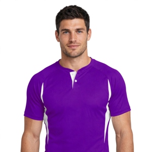 Camiseta de Béisbol Blanca para Hombre, Manga Corta, Cuello en V, Secado Rápido, Ajuste Holgado, Personalizable con Nombres/Números de Equipo, UPF 50+ 100% - Product Image 2