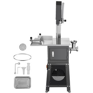 Macchina Elettrica Professionale per Tagliare la Carne in Acciaio Inox da 550W, Piano di Lavoro 19.1"x15", Capacità di Taglio 7.09" - Product Image 1