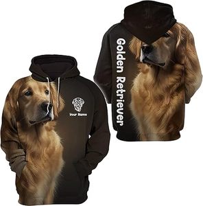 Sweat-shirt à capuche pour homme avec impression personnalisée de chien Labrador, noir, impression 3D intégrale, décontracté, avec poche, vêtement d'automne, sublimation - Product Image 4