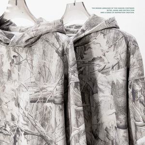 Custom Men's <b>Camouflage</b> Hooded Sweatshirt Sublimation Printed French Terry 100% Polyester Autumn Casual Wear - Product Image 4