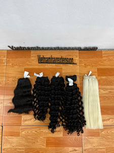 Super Double Drawn Remy Virgin <b>Body</b> <b>Wave</b> Skin Weft Vietnam Hair Extension - Product Image 1