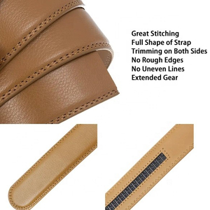 Ceintures en cuir véritable ajustables pour hommes, style décontracté, luxe, service OEM, 100 % cuir véritable, légères, vente en gros - Product Image 5