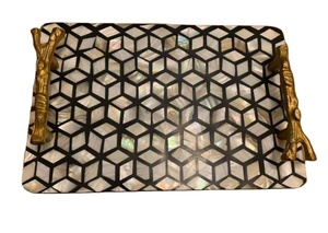 ถาดฝังกระดูกและแม่ของไข่มุกทำมือสง่างามชั่วนิรันดร์เครื่องใช้บนโต๊ะอาหารสุดหรูสำหรับรับประทานอาหารและของขวัญที่บ้าน - Product Image 3