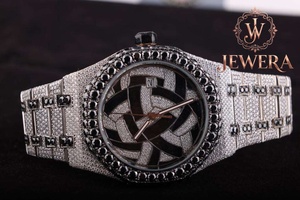 Reloj de Pulsera Mossinate de Acero Inoxidable de Alta Gama con Diamantes para Hombre, Accesorio de Moda de Lujo para Eventos Formales y Ocasiones Especiales - Product Image 3