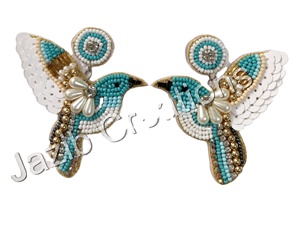 2024 Boho fait à la main Miyuki perlé boucles d'oreilles créoles géométrie créative coloré perles de rocaille boucles d'oreilles - Product Image 1