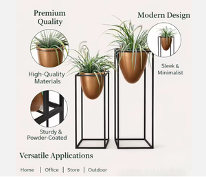 Modern Metal <b>Plant</b> <b>Stand</b> Indoor Flower Pot Holder Decorative Tall Planter Rack for Living Room Home Decor - Product Image 4