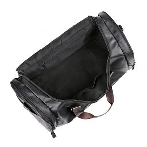 Bolsa de Viaje Deportiva de Cuero de Lujo, Personalizable con Logotipo, de Alta Calidad, con Cierre de Cremallera, Bolsa de Gimnasio Grande - Product Image 4