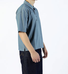 Embroidered Allover Printing Striped OEM ODM Colorful Men Fashion Teamwear Workwear <b>Office</b> <b>T</b> <b>shirt</b> - Product Image 5