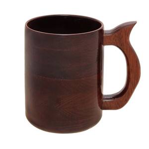 Natural Wooden Beer <b>Mug</b> With Handle Rustic Wood Coffee Tea Cup Solid Wooden Drinking <b>Mug</b> Custom Eco Friendly Gift Logo Cup - Product Image 4